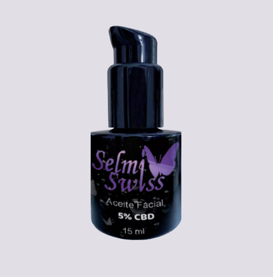 Aceite facial de 15 ml, con 5% de CBD